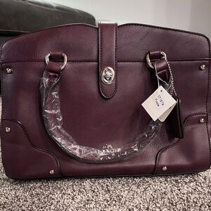 Purple coach bag
